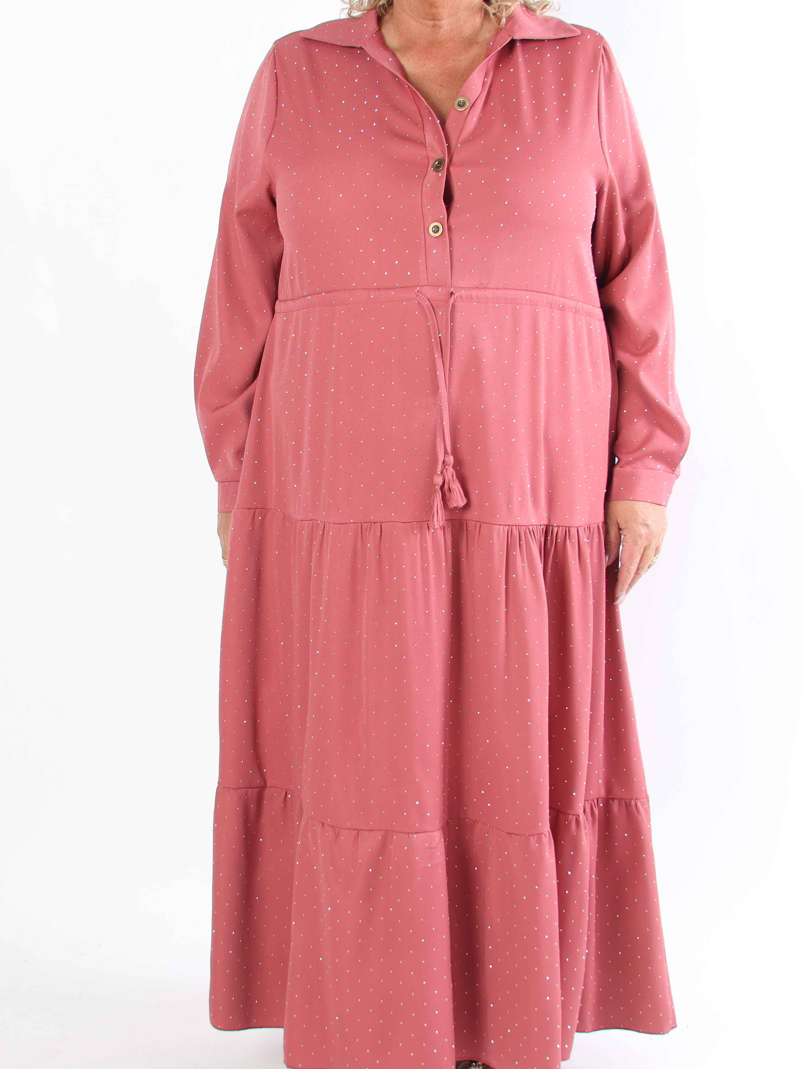 Starlight - Plus size-klänning med lager-på-lager-look utsmyckad med volanger